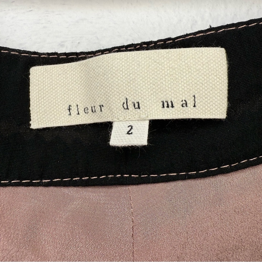 Fleur du Mal Burnout Pants Size 2 - Picture 4 of 10
